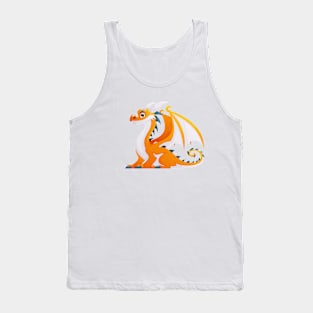 Majestic Yellow Dragon with Enormous Wings Tank Top